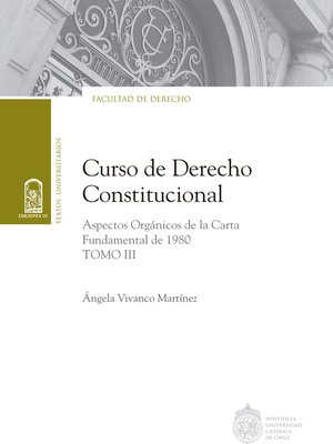 cover image of Curso de Derecho Constitucional